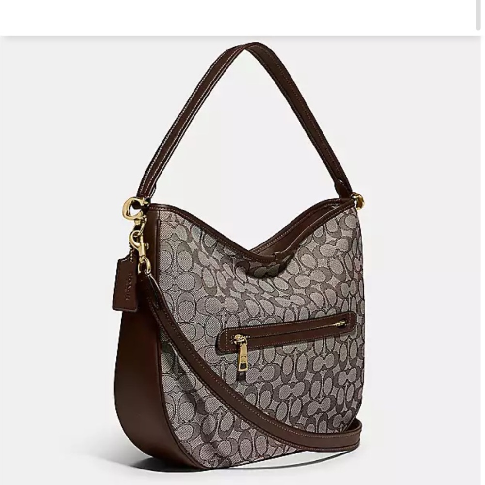 Soft Tabby Hobo In Signature Jacquard